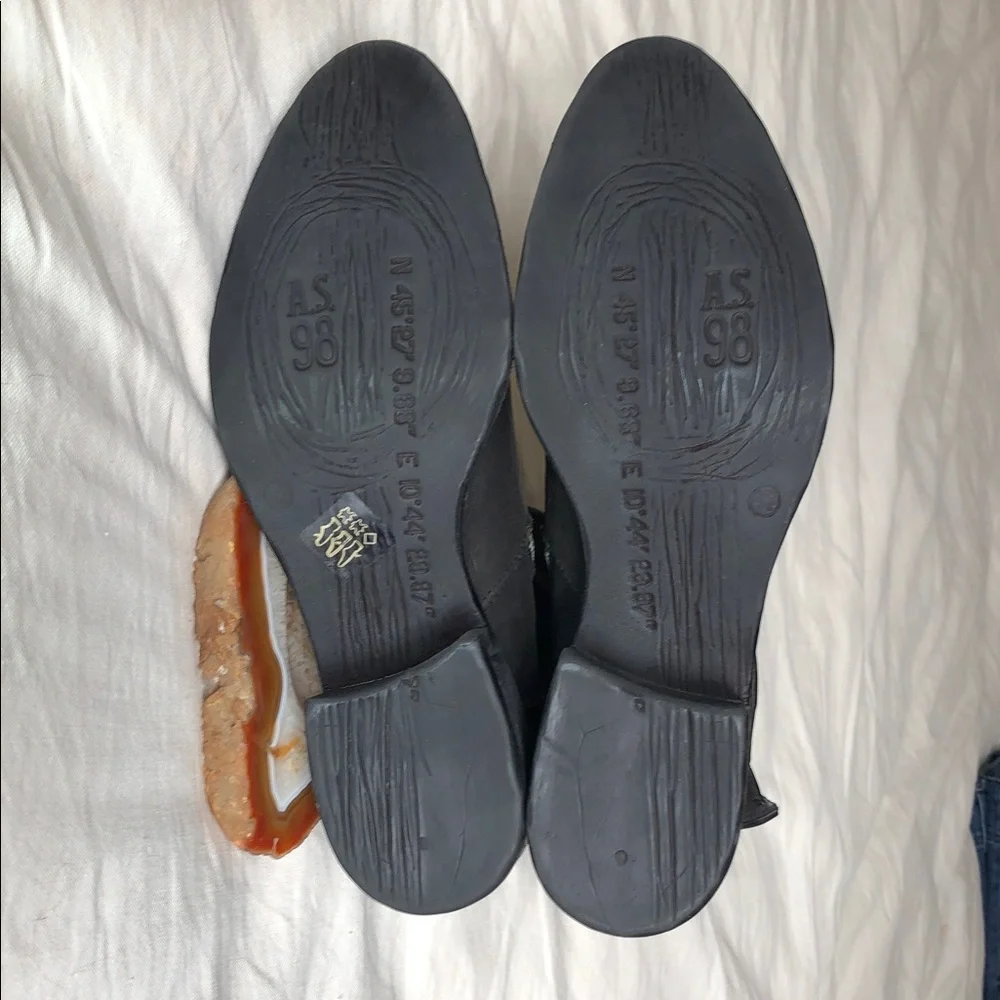 AS98 NWT Studded Leather Ankle Boots Size 11 EU42 - Picture 10 of 13